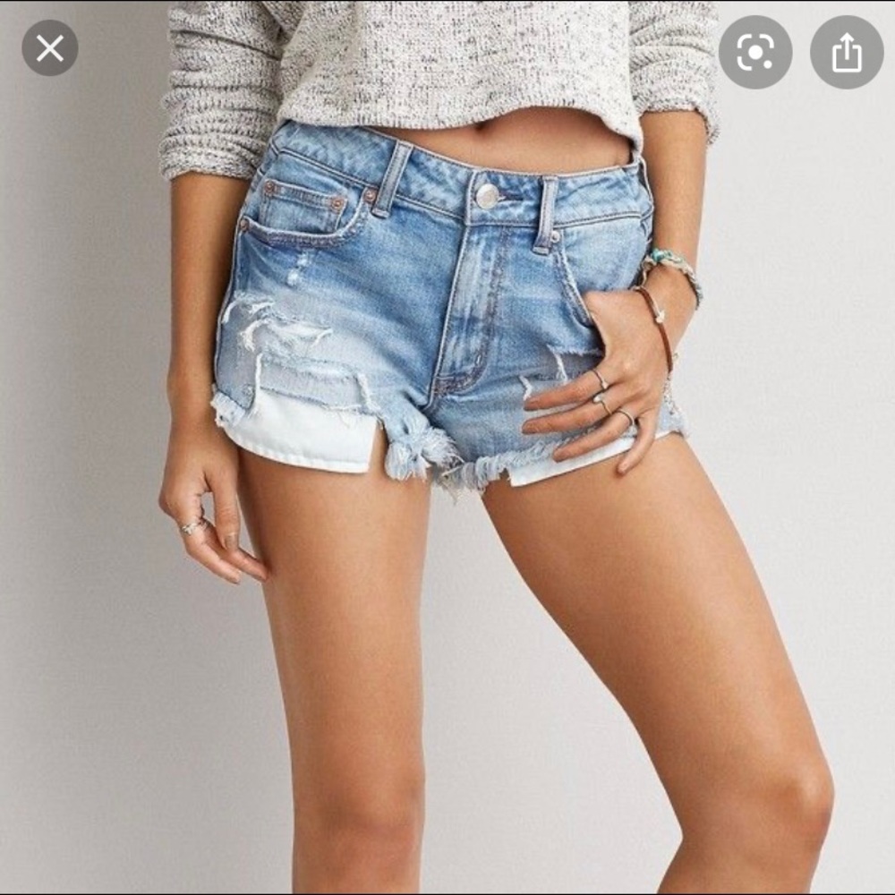 American eagle high waisted festival shorts